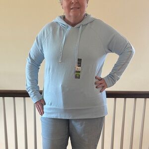 Soft Light Blue Hoodie Size 2X #38